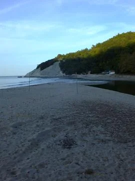 The view of the beach 库存照片