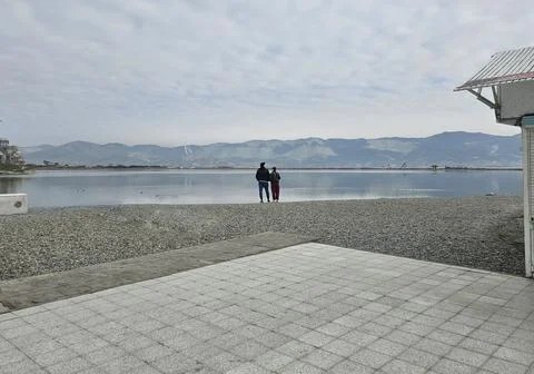The view of the beach Stock Photos