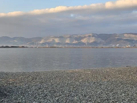 The view of the beach Stock Photos