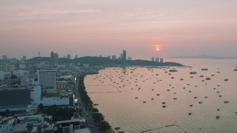 Up view of Beach Road and beginning of Walking Road Stock Footage 88632679