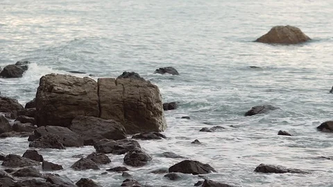 View of beach sea on  summer Stock Footage 120981218