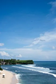 View of the beach from top Stock Photos