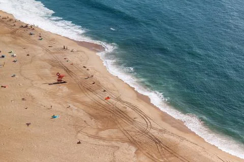 View of the beach from top Stock Photos
