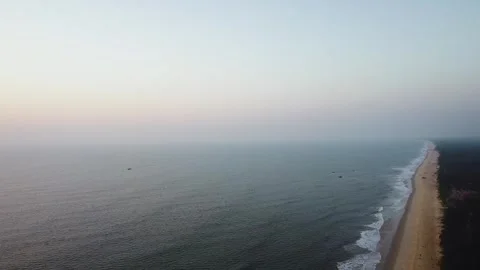 A view of the Beach at Udupi, karnataka, 4K Stock Footage 269875519