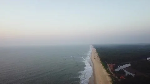 A view of the Beach at Udupi, karnataka, 4K Stock Footage 269875698