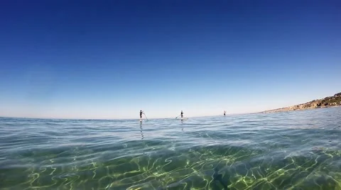 A View of the Beach From The Water Stock Footage 48964179