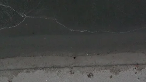 View beach with women alone using drones Video stock 235480081
