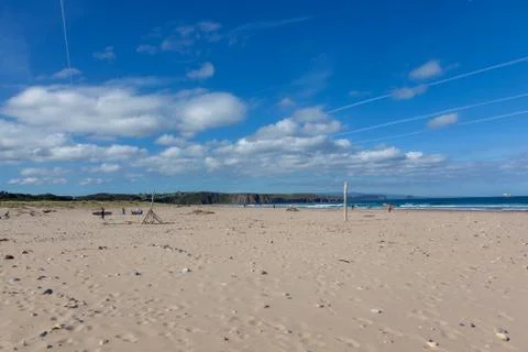 View of the beach of Xago Stock Photos