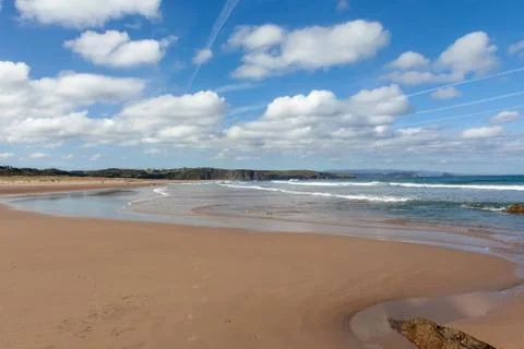 View of the beach of Xago Stock Photos