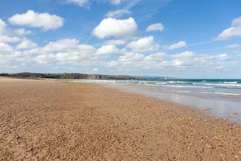 View of the beach of Xago Stock Photos