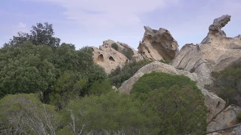 View from Bear rock on Sardinia.  Stock-Footage 70844781