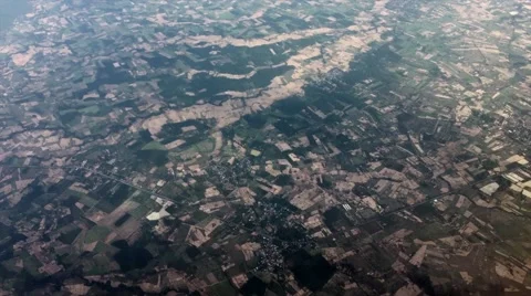 View of beautiful  of airplane from window Stock Footage 51229815