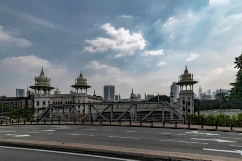 View of the beautiful and oldest train station in Malaysia built during the B Фото