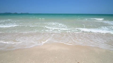 View of beautiful beach Stock Footage 161093044