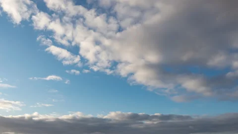 View of beautiful Blue sky with clouds. 動画素材 151737775