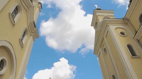 View of the beautiful church Stock Footage 71378480