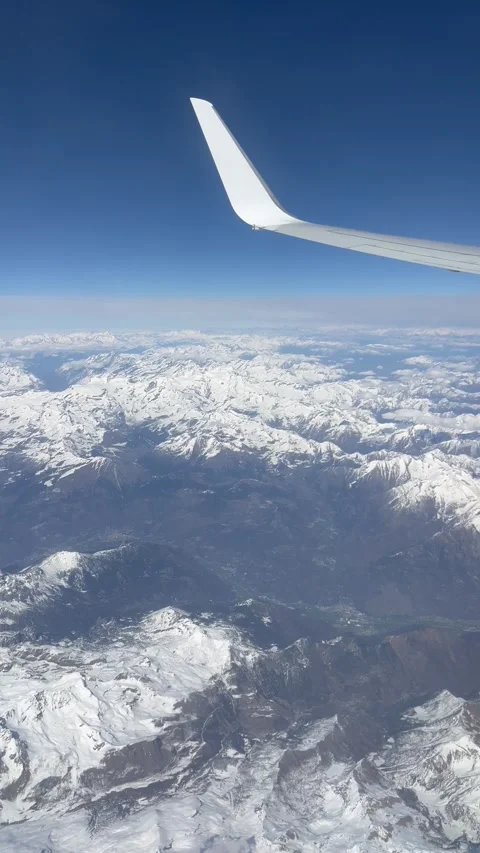 View of beautiful clouds from a plane window Stock Footage 336912984