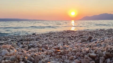 View of beautiful footage while big sea waves breaking on the coastline Stock Footage 210175219