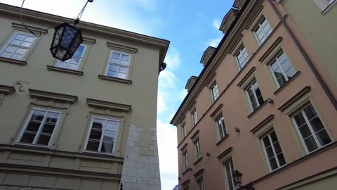 View of beautiful historical buildings in the Old Town Stock Footage 232315053