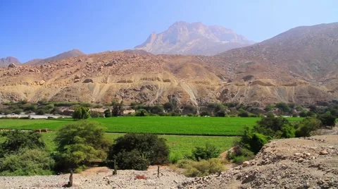View of beautiful mountain and landscape, Peru Stock Footage 62387913