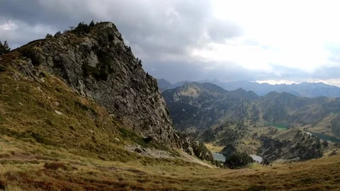 View of the beautiful mountains Stock Footage 145857503