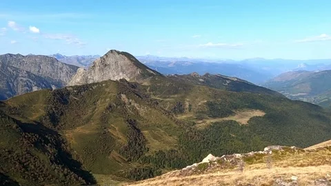 View of the beautiful mountains Stock Footage 146039545