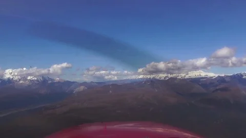 View of beautiful mountains range on a sunny day Stock Footage 83304901