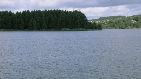 View of the beautiful sea, river with shallow ripples on the surface of the Stock Footage 87563409