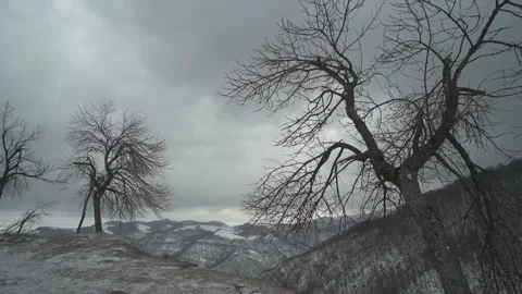 View of beautiful snow mountain. Stock Footage 170511728