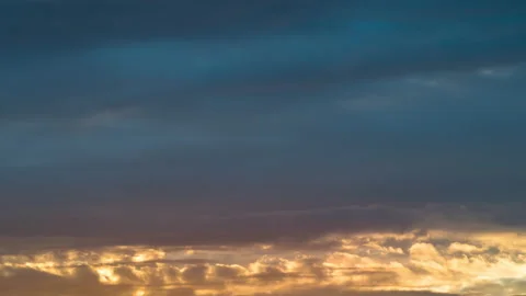 View of Beautiful sunset clouds background. Stock Footage 170743965