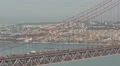 View of the beautiful suspension bridge, 25th of April Bridge in Lisbon 4k or 4k+ Resolution