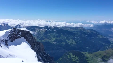 View of a Beautiful Valley from top of a mountain Stock Footage 247797524