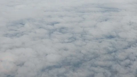 View on beautiful white clouds in the sky from above. 库存影片 121392698