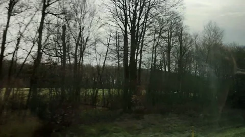 View from behind the bus window Video stock 285255913