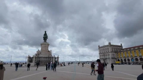 View of Belem Tower from Tagus river. Stock Footage 327685807
