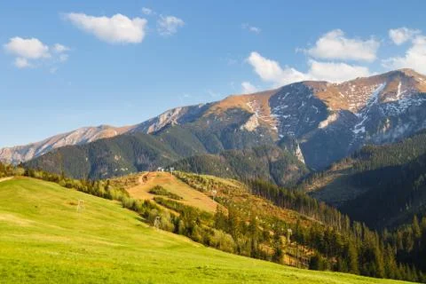 View of the Belianske Tatra Mountains, Slovakia Stock Photos