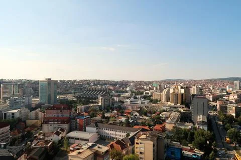 View from the bell, clock tower of the Cathedral of Saint, St. Mother There.. Stock Photos