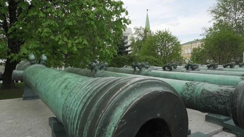 View from the bell tower of Ivan the Great. Archangel and Annunciation Stock Footage 112363968