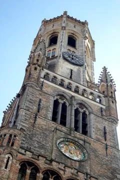 A view of the bell tower. Stock Photos