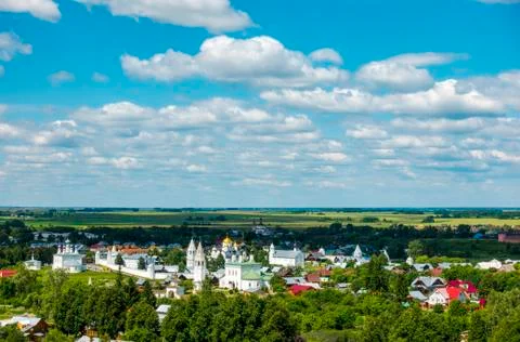 View from the bell tower in Suzdal Stock Photos