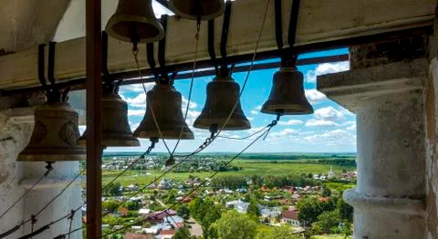 View from the bell tower in Suzdal Stock Photos