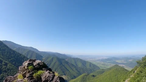 View bellow Sokolie hill summit in Mala Fatra mountains in Slovakia Stock Footage 299802015