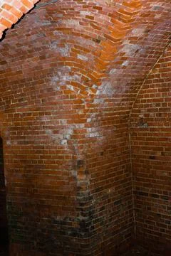 View from below of brick dome ceiling in Jameh Mosque, Isfahan, Iran. This .. Stock Photos