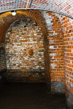 View from below of brick dome ceiling in Jameh Mosque, Isfahan, Iran. This .. Stock Photos