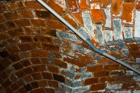 View from below of brick dome ceiling in Jameh Mosque, Isfahan, Iran. This .. Stock Photos