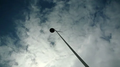 View from below of street lamps while driving over bridge Stock Footage 62730622