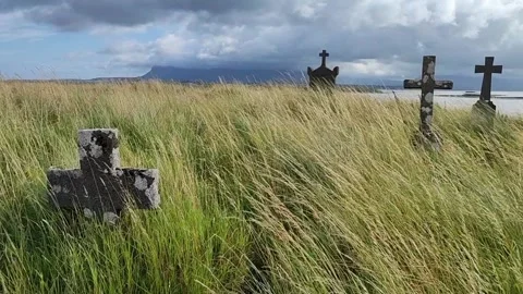A View of Ben Bulben in County Sligo, Ireland Stock Footage 306577502