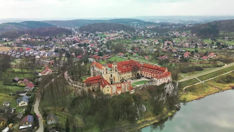 View of Benedictine Abbey Stock Footage 254582976