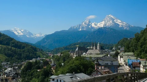 View of Berchtesgaden, Germany Stock Footage 113141534