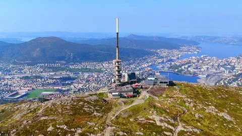 View of Bergen from Ulriken Vídeo Stock 283771737